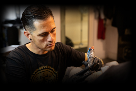 Daan Dera eigenaar tattoo shop Den Bosch