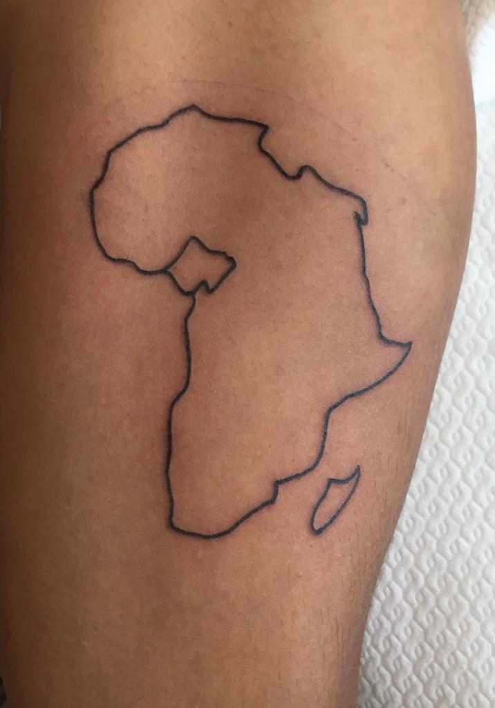 kleine tattoo Afrika