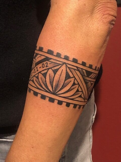 Polynesische tattoo armband