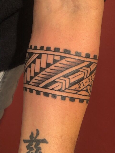 Polynesische tattoo armband