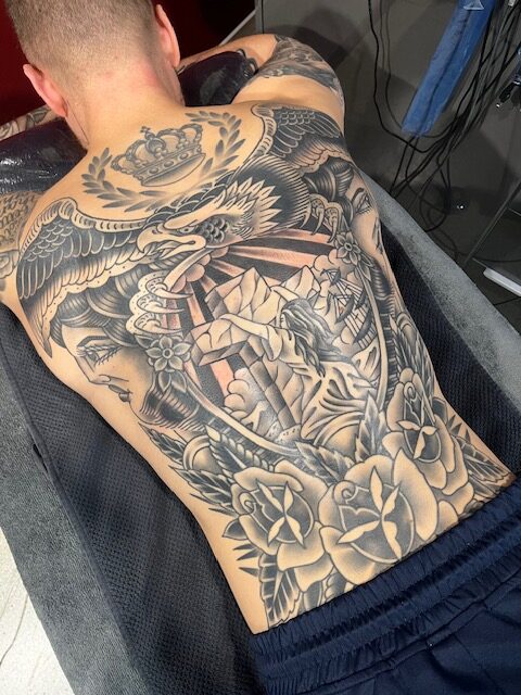 Old school traditional tattoos