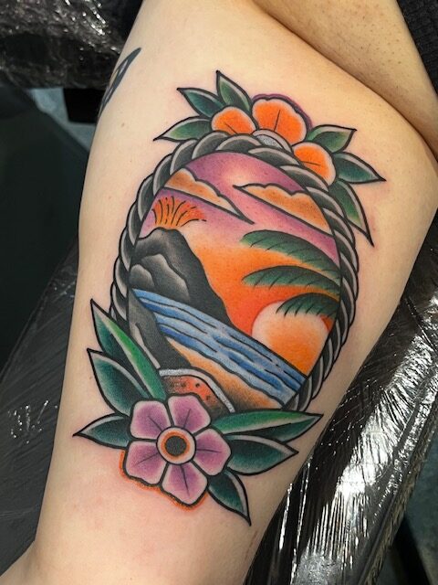 Old school traditional tattoos