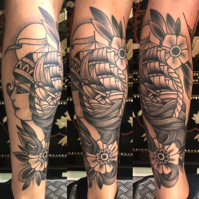 Old school traditional tattoos